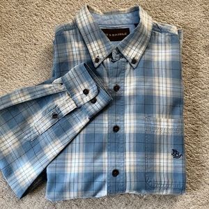Bit & Bridle Light Blue Long Sleeve Shirt Sz M